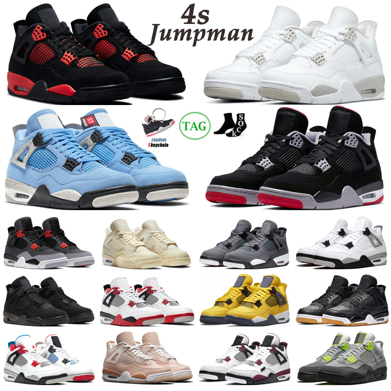 Hotsale Jorden 4 4s Basketball Shoes Men Women Jumpman Jordam 4 Red Thunder Infrared Black Cat Bred University Blue Shimmer Royalty Mens Tra
Hotsale Jorden 4 4s Basketball Shoes Men Women Jumpman Jordam 4 Red Thunder Infrared Black Cat Bred University Blue Shimmer Royalty Mens Tra