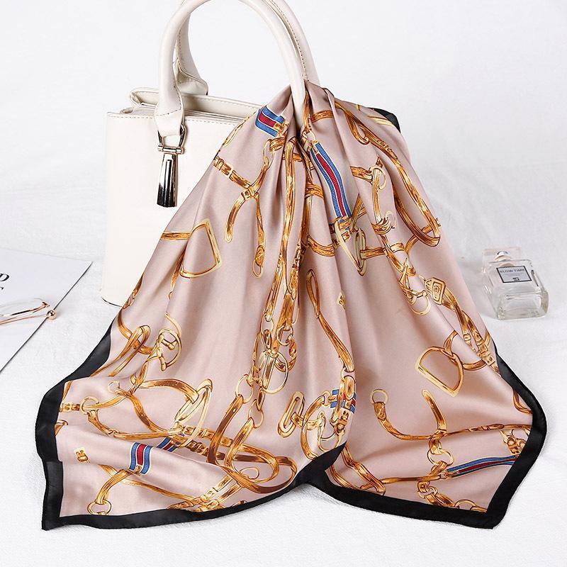 Scarves Square Satin Silk Scarf Women Print Muslim Hijab Scarfs Luxury Shawls Hair Neck Kerchief Foulard Femme Bandanna 70*70cm, Blue;gray
Scarves Square Satin Silk Scarf Women Print Muslim Hijab Scarfs Luxury Shawls Hair Neck Kerchief Foulard Femme Bandanna 70*70cm, Blue;gray