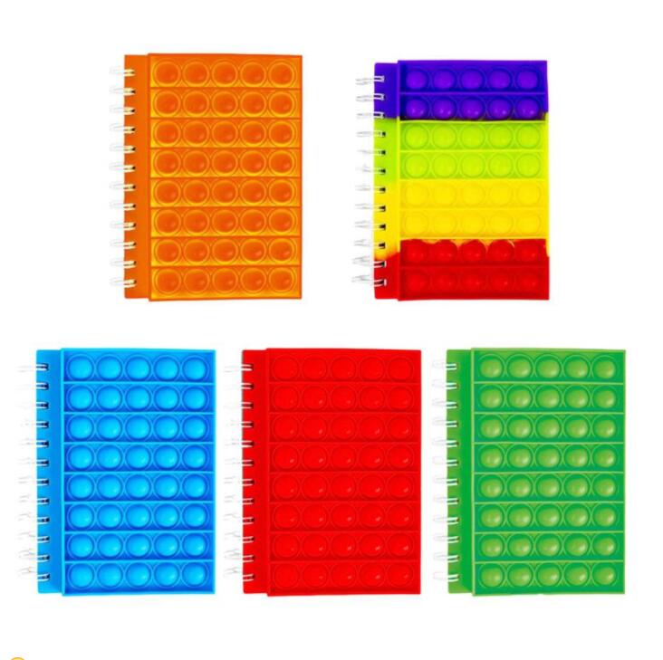 DHL Notebook A5 Finger Bubble Favor Cover Decompression Silicone Fidget Toys For kids Gifts CS03
DHL Notebook A5 Finger Bubble Favor Cover Decompression Silicone Fidget Toys For kids Gifts CS03