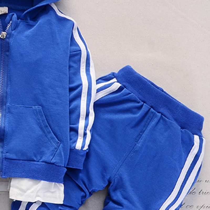 Spring Baby Casual Tracksuit Children Boy Girl Cotton Zipper Jacket Pants 2Pcs/Sets Kids Leisure Sport Suit Infant Clothing 210908