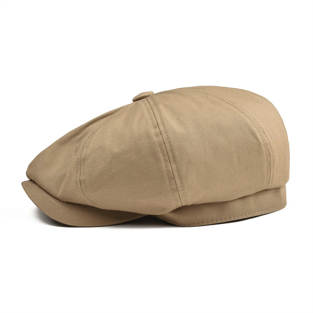 BOTVELA Big Large Newsboy Cap Men's Twill Cotton Eight Panel Hat Women's Baker Boy Caps Khaki Retro Hats Male Boina Beret 003 LY191228