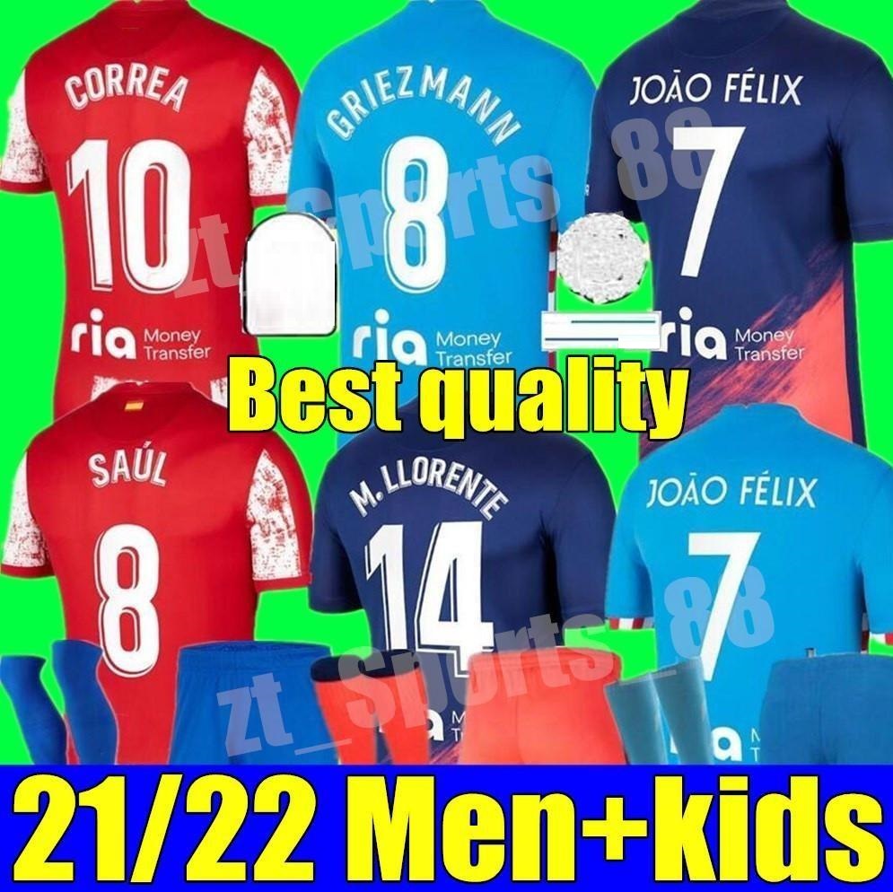 New 21 22 Atletico SUAREZ Soccer Jerseys JOÃO FÉLIX 2021 2022 Madrid Griezmann M. Llorente CORREA KOKE Camisetas home away 3rd CARRASCO adult men kids kit Football Shirt, Home+league patch
New 21 22 Atletico SUAREZ Soccer Jerseys JOÃO FÉLIX 2021 2022 Madrid Griezmann M. Llorente CORREA KOKE Camisetas home away 3rd CARRASCO adult men kids kit Football Shirt, Home+league patch