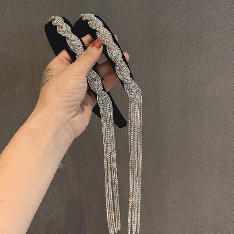 Hair Clips & Barrettes Tassels Headband Jewelry For Women Beautiful Hoop Bride Headpiece Fashion Hairbands Accessories Girls Lb, Golden;silver
Hair Clips & Barrettes Tassels Headband Jewelry For Women Beautiful Hoop Bride Headpiece Fashion Hairbands Accessories Girls Lb, Golden;silver