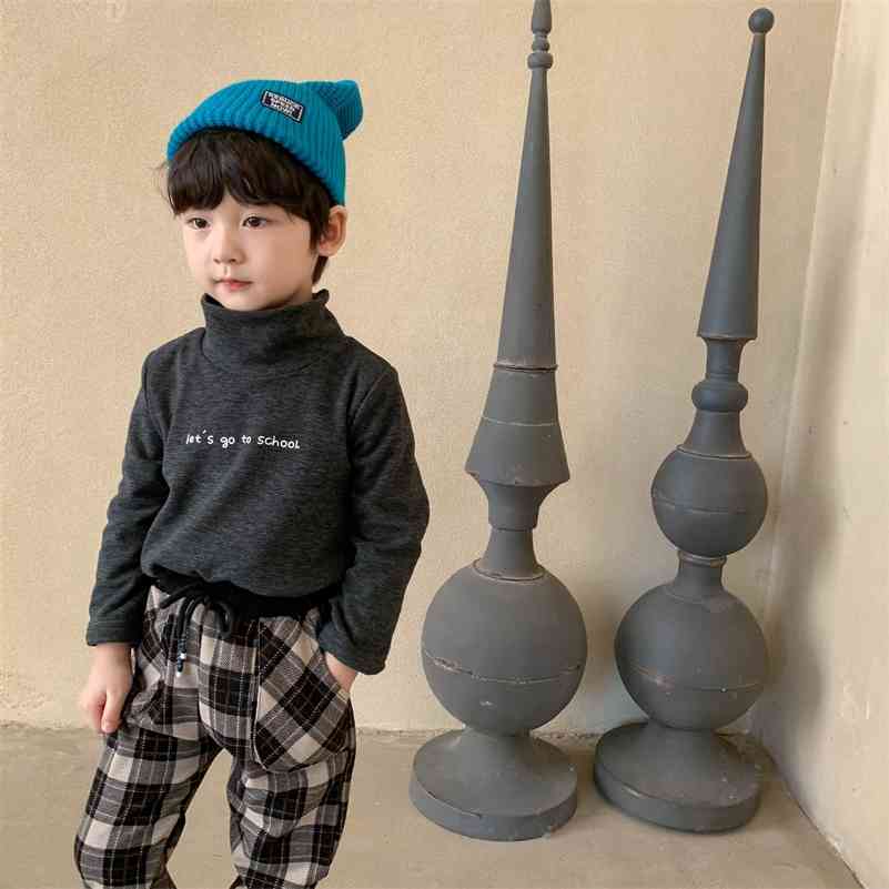Autumn boys letters printed high collar base T shirts children warm all-match casual long-sleeved Tops 210708, Light gray
Autumn boys letters printed high collar base T shirts children warm all-match casual long-sleeved Tops 210708, Light gray