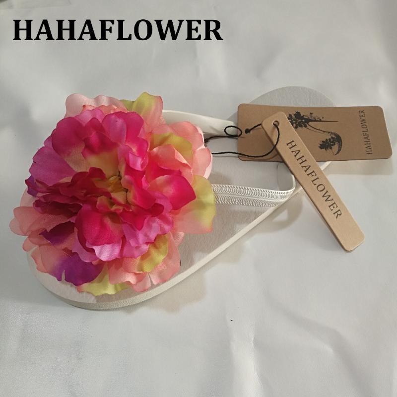 Slippers HAHAFLOWER Women's Shoes, Sandals, Bohemian Summer Red Flowers, Flat Beach ..., Black 
Slippers HAHAFLOWER Women's Shoes, Sandals, Bohemian Summer Red Flowers, Flat Beach ..., Black