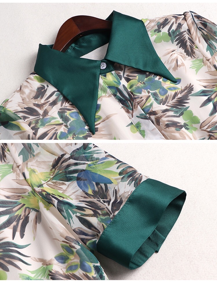 Pleated Dress Summer Women Turn Down Collar Patchwork Printed Short Sleeved Slim Belted Elegant Dresses Casual z 210421