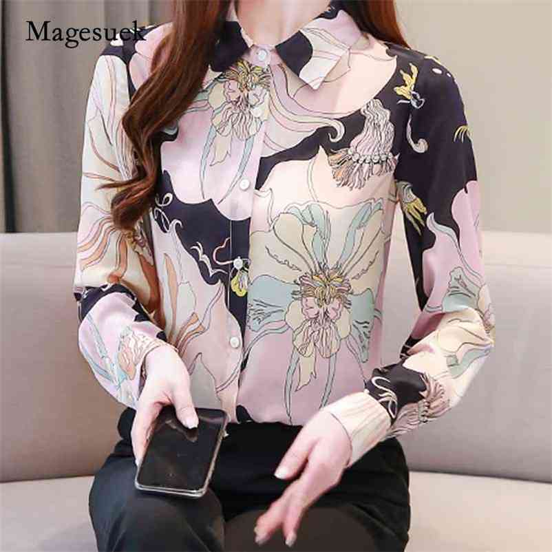 Korean Satin Work Wear Elegant Blouses Women All-match Printed Female Shirts Tops Autumn Slim Long Sleeve Shirt 10727 210518, Picture 
Korean Satin Work Wear Elegant Blouses Women All-match Printed Female Shirts Tops Autumn Slim Long Sleeve Shirt 10727 210518, Picture