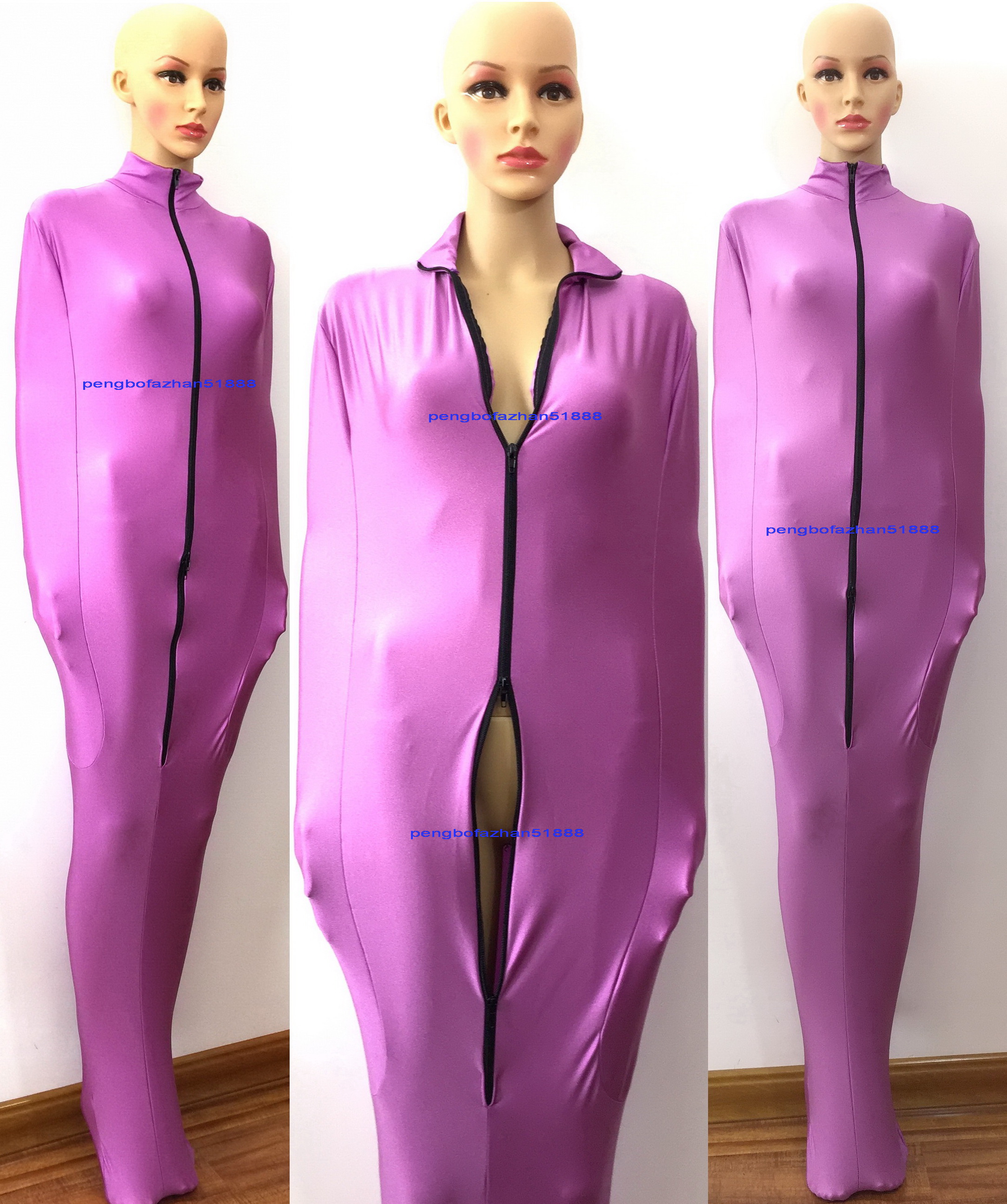 Light Purple Lycra Spandex Mummy Suit Costumes Sleeping Bag With internal Arm Sleeves Unisex Sexy Body Bags Sleepsacks Catsuit Costume Outfit Front Long Zipper P307
Light Purple Lycra Spandex Mummy Suit Costumes Sleeping Bag With internal Arm Sleeves Unisex Sexy Body Bags Sleepsacks Catsuit Costume Outfit Front Long Zipper P307