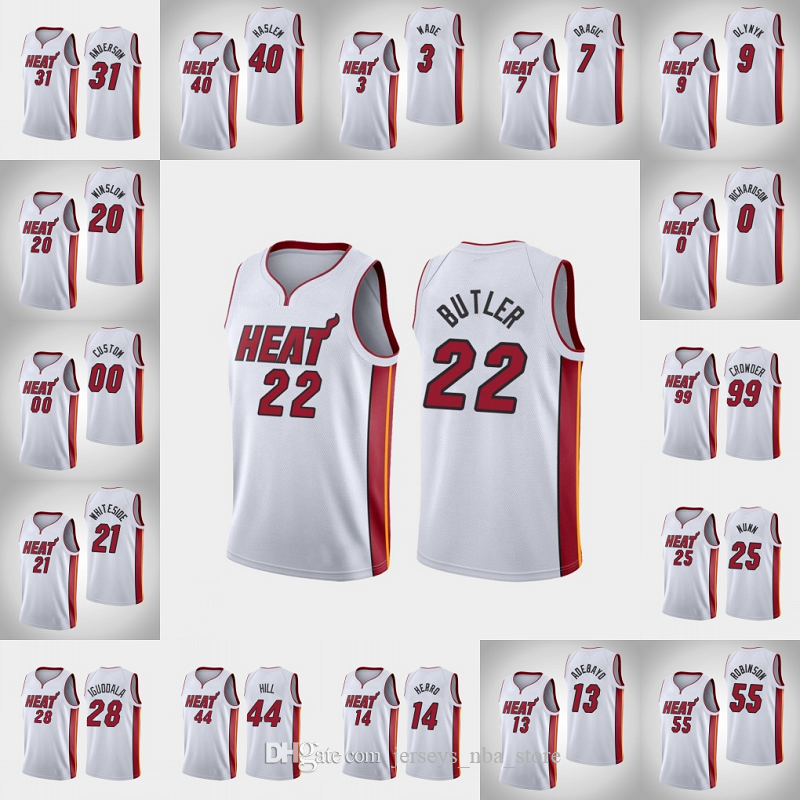 miami heat men dwyane wade jimmy butler bam adebayo tyler herro goran dragic nba white custom association jersey, Black;red
miami heat men dwyane wade jimmy butler bam adebayo tyler herro goran dragic nba white custom association jersey, Black;red