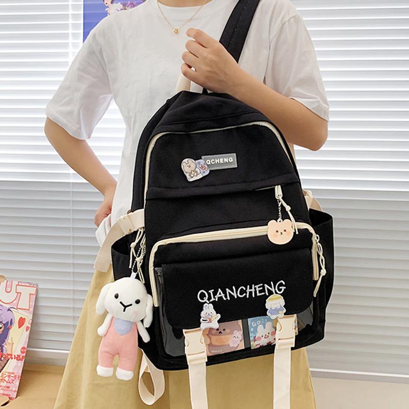 School Bags Simple Nylon Backpacks For Girls Teenagers Large Capacity Korean Book Bag Women's Fabric Backpack Female Mochila
School Bags Simple Nylon Backpacks For Girls Teenagers Large Capacity Korean Book Bag Women's Fabric Backpack Female Mochila