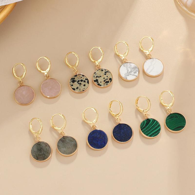 Hoop & Huggie Mini Gold Filled Round Natural Stone Disc Drop Earrings For Women Fashion Boutique Quality Ladies Jewelry
Hoop & Huggie Mini Gold Filled Round Natural Stone Disc Drop Earrings For Women Fashion Boutique Quality Ladies Jewelry