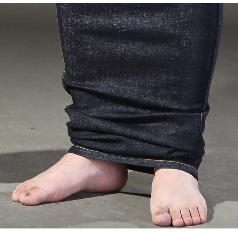 plus size 12XL 190kg Winter jeans men Trousers pants oversize 70 jeans Elasticity straight cotton pants big size jeans black 68 211011