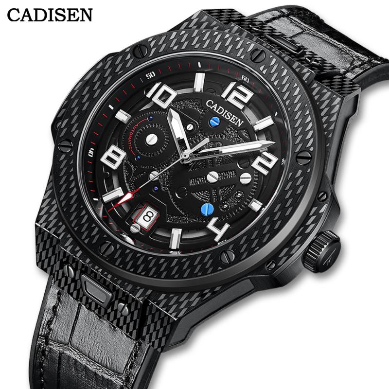 Wristwatches CADISEN 2021 Men Watch Automatic Mechanical Luxury 100m Waterproof Sapphire Glass Japan Movement Leather Sport For, Silver
Wristwatches CADISEN 2021 Men Watch Automatic Mechanical Luxury 100m Waterproof Sapphire Glass Japan Movement Leather Sport For, Silver