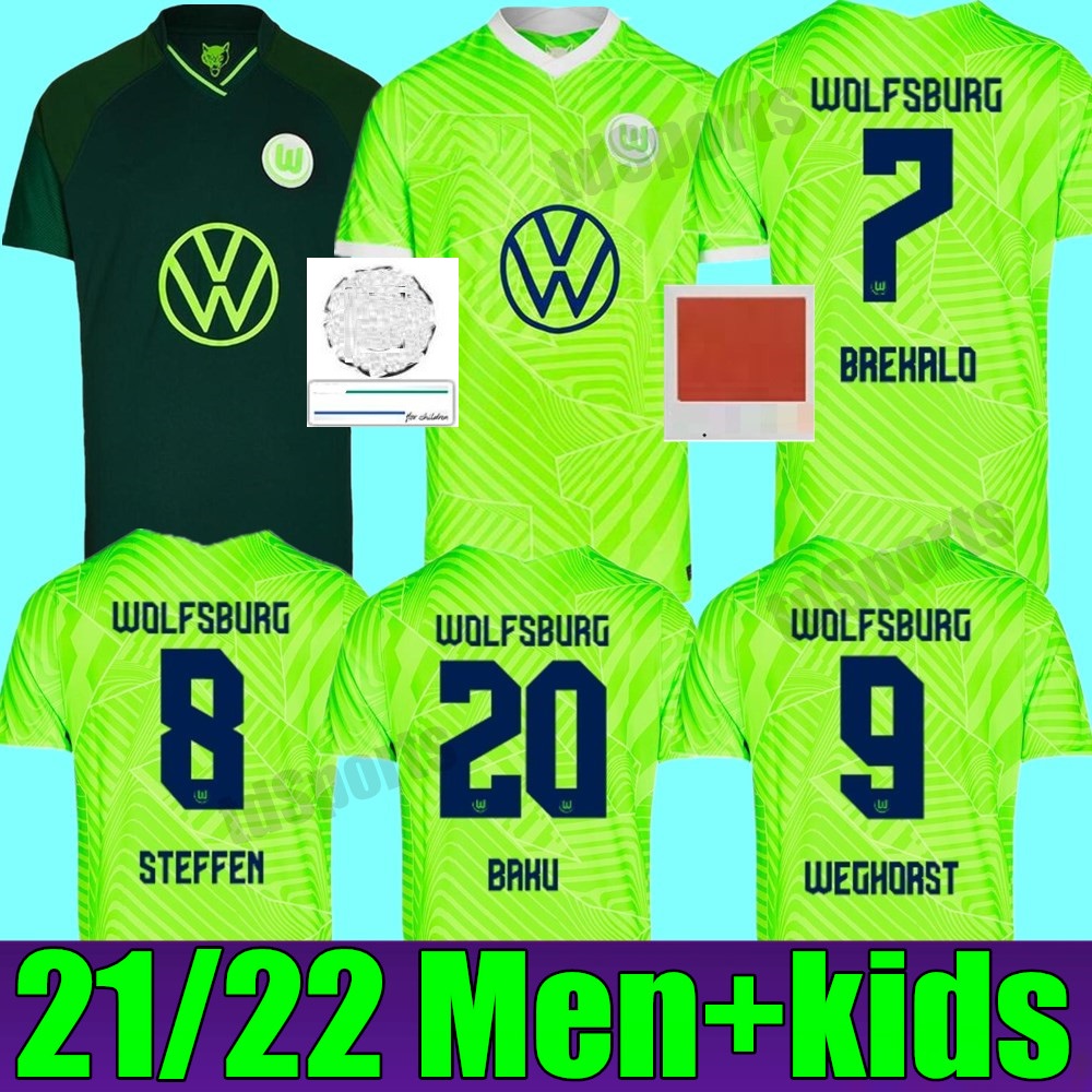 21 22 VfL Wolfsburg soccer jerseys BREKALO ROUSSILLON STEFFEN WEGHORST 2021 2022 uniform KLAUS XAVER MALLI ARNOLD GUILAVOGUI BAKU Men kids k, Black;yellow
21 22 VfL Wolfsburg soccer jerseys BREKALO ROUSSILLON STEFFEN WEGHORST 2021 2022 uniform KLAUS XAVER MALLI ARNOLD GUILAVOGUI BAKU Men kids k, Black;yellow