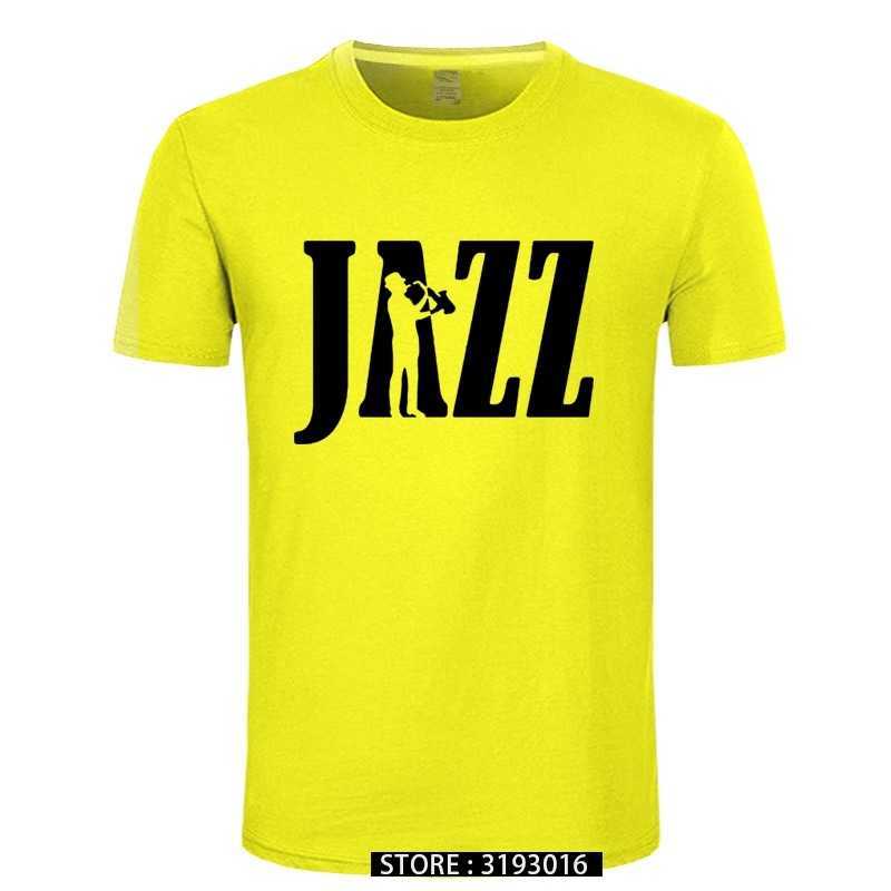 Funny Jazz Saxophone T Shirt Summer Autumn Camiseta Retro shirt Print Graphic Cotton Harajuku Streetwear Male 210629