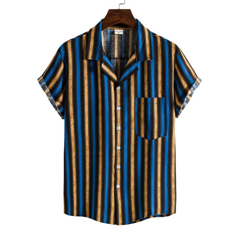 designer mens t shirt Hawaiian summer Stripe printing sweatshirt chemisier male Tees casual beach print blusa button up dress shirt plus size men blouses, As picture 3
designer mens t shirt Hawaiian summer Stripe printing sweatshirt chemisier male Tees casual beach print blusa button up dress shirt plus size men blouses, As picture 3