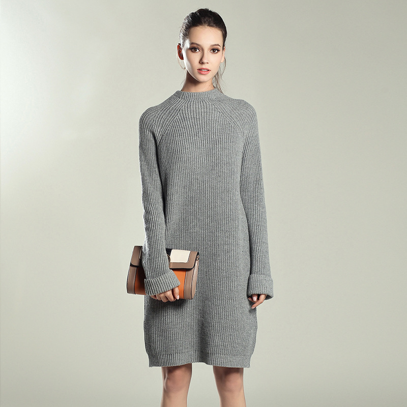 2021autumn winter solid knitted cotton sweater dresses women fashion loose o-neck pullover female knitted dress vestidos feminino, Black;gray
2021autumn winter solid knitted cotton sweater dresses women fashion loose o-neck pullover female knitted dress vestidos feminino, Black;gray
