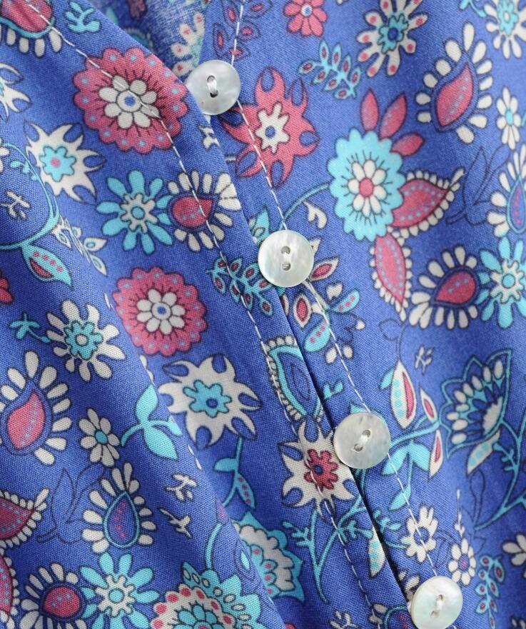BOHO Bandage Adjust Collar Floral print Women Dress Holiday Tie Bow Sashes Short Sleeve off Shoulder Midi Dresses Beach 210429