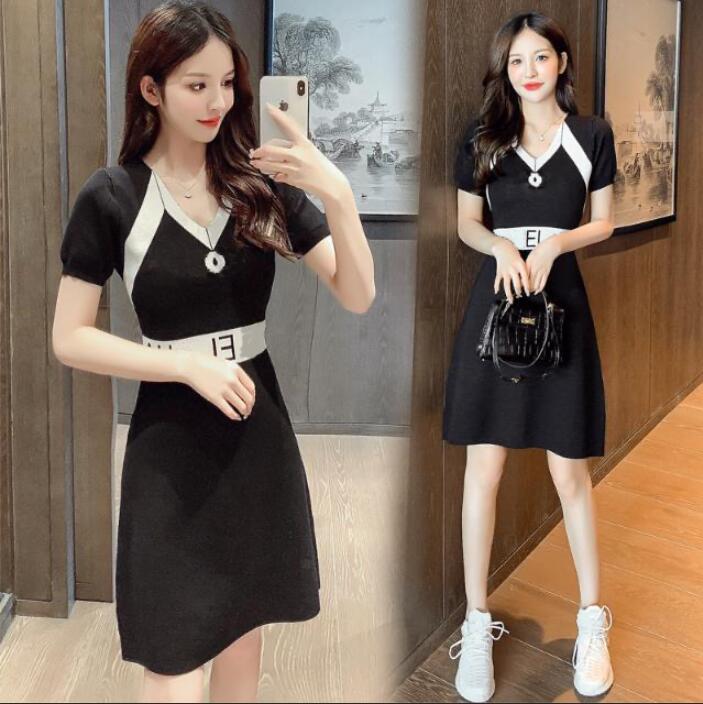 2021 Autumn Fashion Women Casual Dresses Skirt Knitted Fabric Black Retro Comfortable Elastic Sexy College Students Fresh, Black;gray
2021 Autumn Fashion Women Casual Dresses Skirt Knitted Fabric Black Retro Comfortable Elastic Sexy College Students Fresh, Black;gray