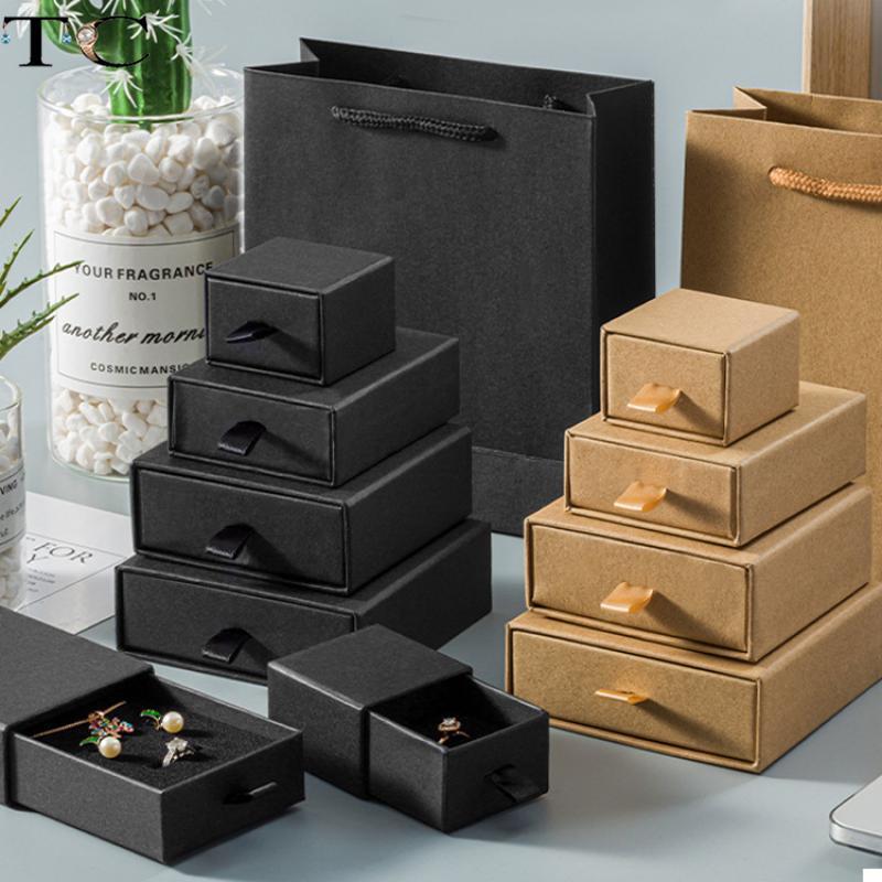 Jewelry Pouches, Bags Drawer Type Box Kraft Paper Black Ring Earrings Packaging Necklace Pull, Pink;blue
Jewelry Pouches, Bags Drawer Type Box Kraft Paper Black Ring Earrings Packaging Necklace Pull, Pink;blue