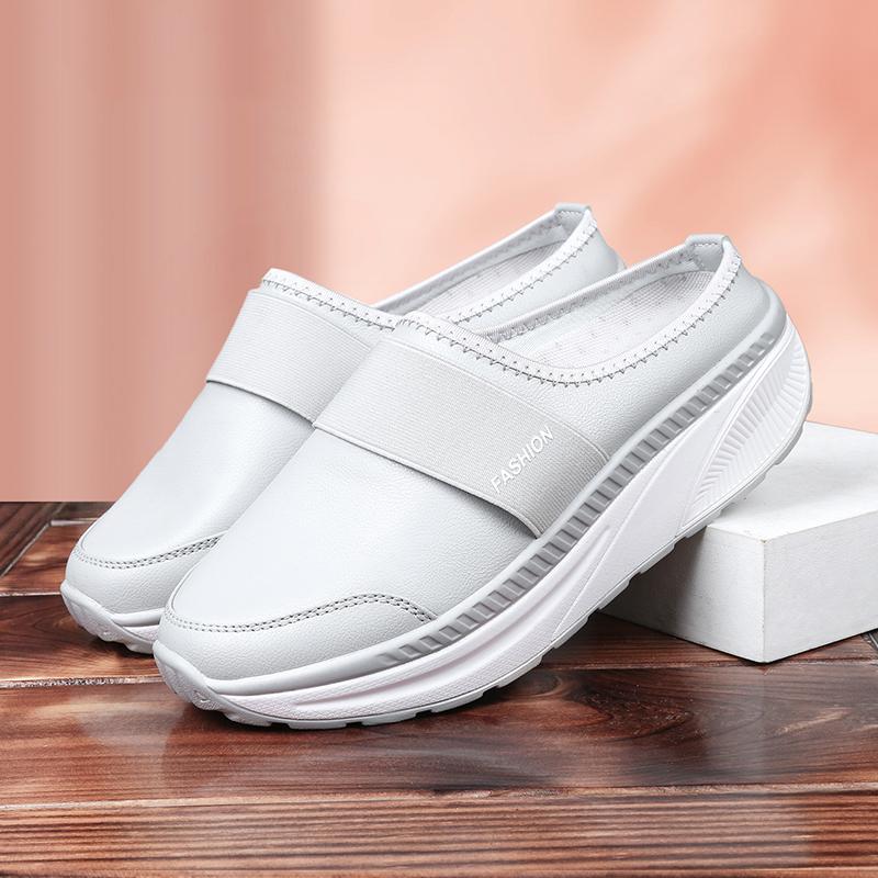 Slippers Spring And Autumn Sandals Women's All-match Thick-soled Mother Shoes Lightweight Baotou Semi-drag Leather, 2239 grey
Slippers Spring And Autumn Sandals Women's All-match Thick-soled Mother Shoes Lightweight Baotou Semi-drag Leather, 2239 grey