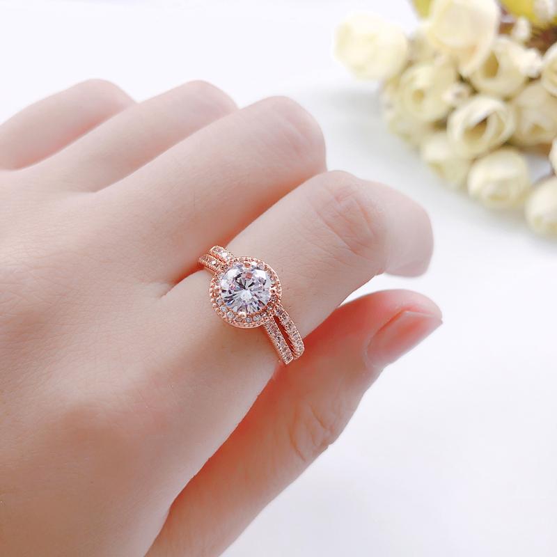 Cluster Rings Wedding Ring Sets For Women Simple Classic Style + Zircon Rose Gold Silver Color 2-3 PCS Gift Fashion Jewelry SR781, Golden;silver
Cluster Rings Wedding Ring Sets For Women Simple Classic Style + Zircon Rose Gold Silver Color 2-3 PCS Gift Fashion Jewelry SR781, Golden;silver