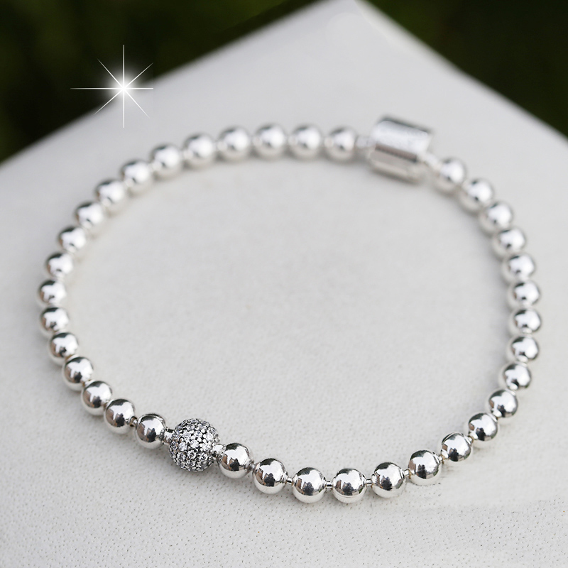 100% 925 Sterling Silver Beaded Bracelets For Women CZ Strands DIY Jewelry Fit Pandora Charms Lady Gift With Original Box
100% 925 Sterling Silver Beaded Bracelets For Women CZ Strands DIY Jewelry Fit Pandora Charms Lady Gift With Original Box