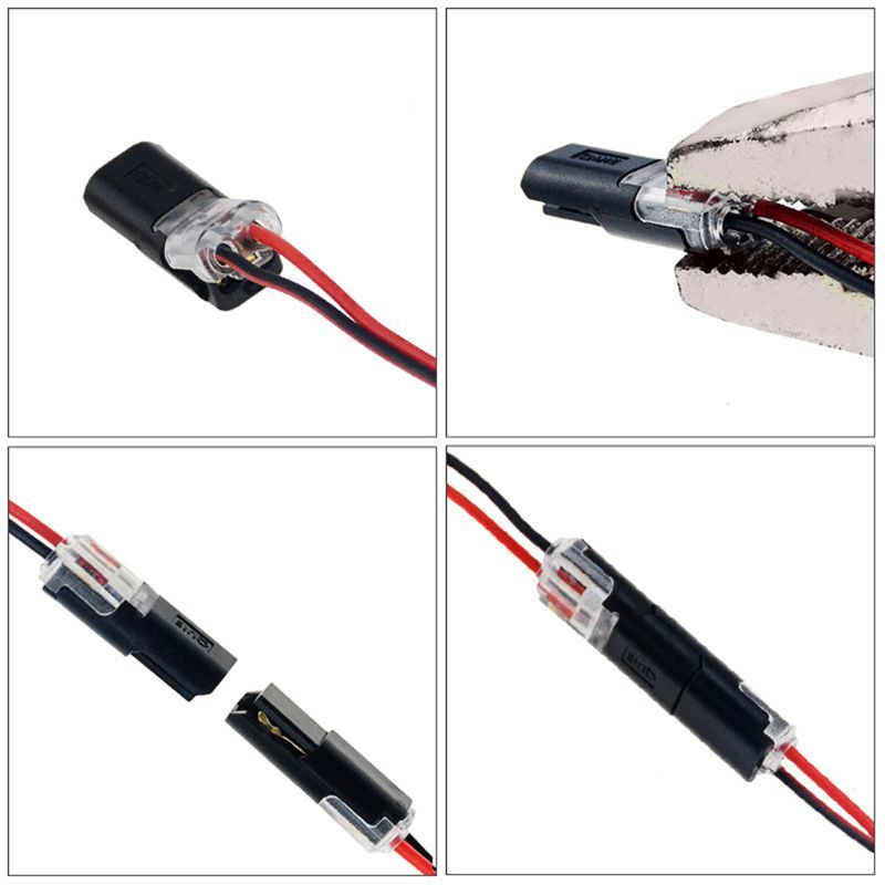 10 Pcs Quick Wire Connection Cable Terminal Block Led Solderless Connector 40JA