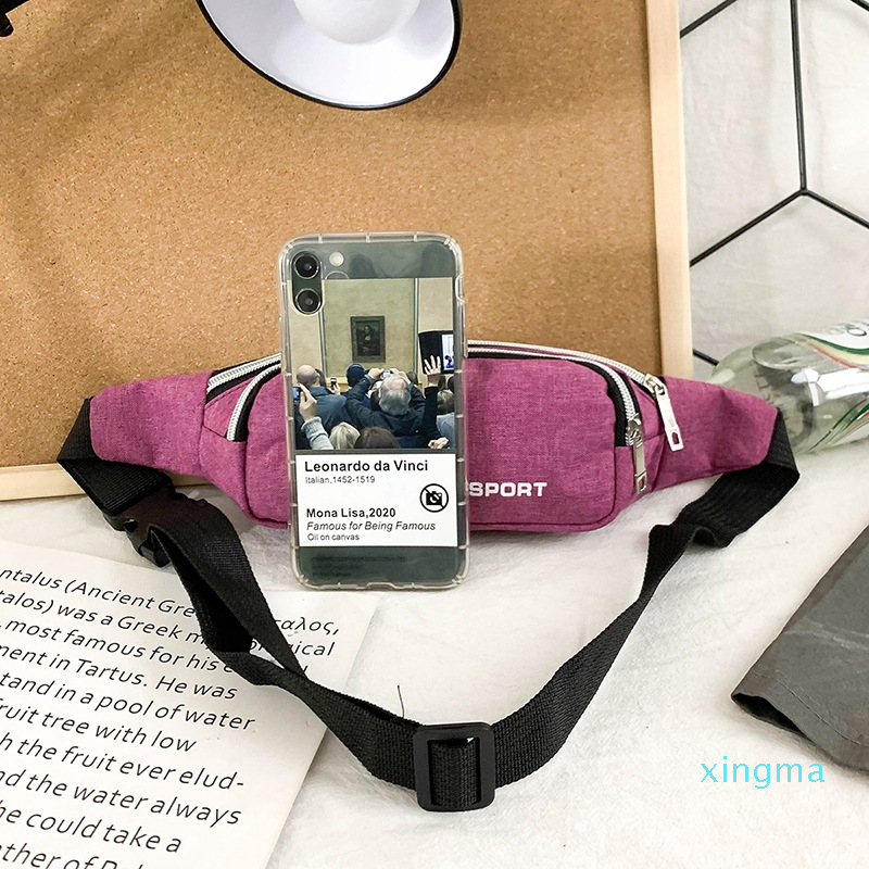 Fashion Multicolor Waist Packs Waterproof Running Bag Outdoor Sports Waistbag Riding Mobile Phone Fanny Pack Gym Belt Bags