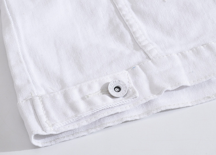 Spring Autumn Fashion Men's patches design slim fit denim jacket White army green patchwork coat Outerwear for man Big