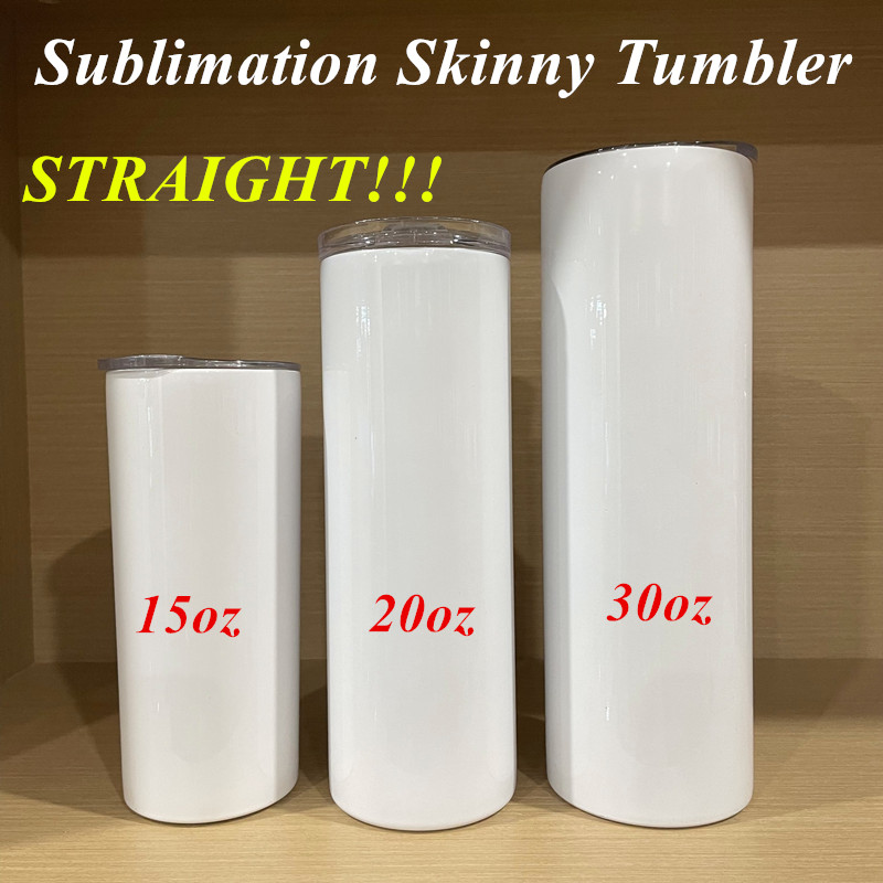 Blank Sublimation Tumbler 15oz 20oz 30oz STRAIIGHT Skinny Tumbler Straight Cups Stainless Steel slim Insulated Tumbler Travel Coffee Mug, White
Blank Sublimation Tumbler 15oz 20oz 30oz STRAIIGHT Skinny Tumbler Straight Cups Stainless Steel slim Insulated Tumbler Travel Coffee Mug, White