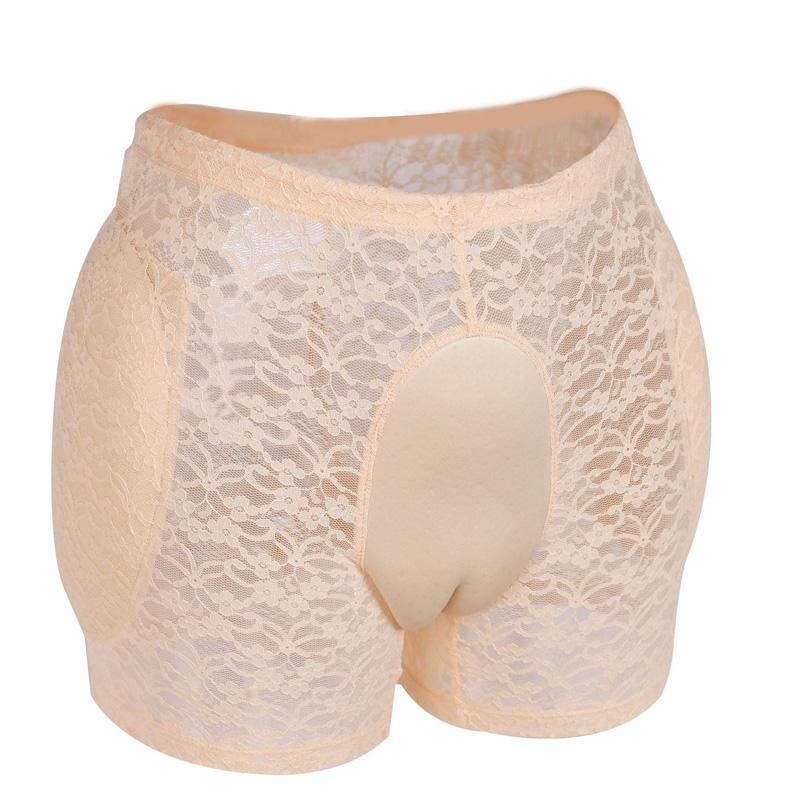 Lace Fake Vagina Underwear Control False Pussy Panty Gaff Panties For Drag Queen Crossdresser Transgender Sexy Gay Underpants