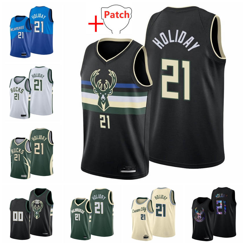 The Finals Basketball Jrue Holiday MilwaukeeBucksJersey 21 Champions Men Team With All Patch
The Finals Basketball Jrue Holiday MilwaukeeBucksJersey 21 Champions Men Team With All Patch