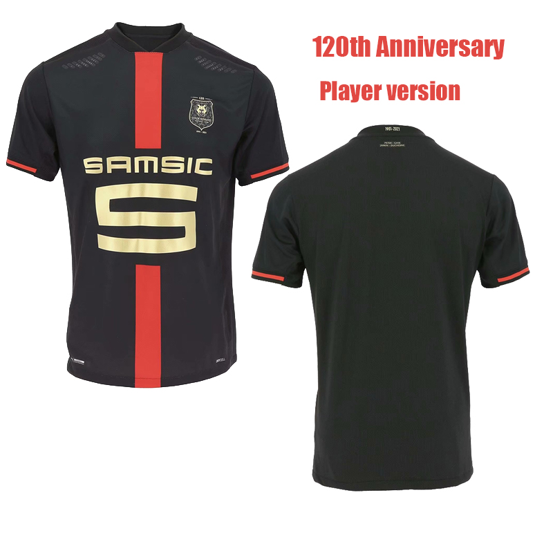 Player version Rennes Stade Rennais fc soccer Jerseys 2021 The 120th anniversary edition BOURIGEAUD Niang GUCLU Terrier Guirassy CAMAVINGA f, Black
Player version Rennes Stade Rennais fc soccer Jerseys 2021 The 120th anniversary edition BOURIGEAUD Niang GUCLU Terrier Guirassy CAMAVINGA f, Black