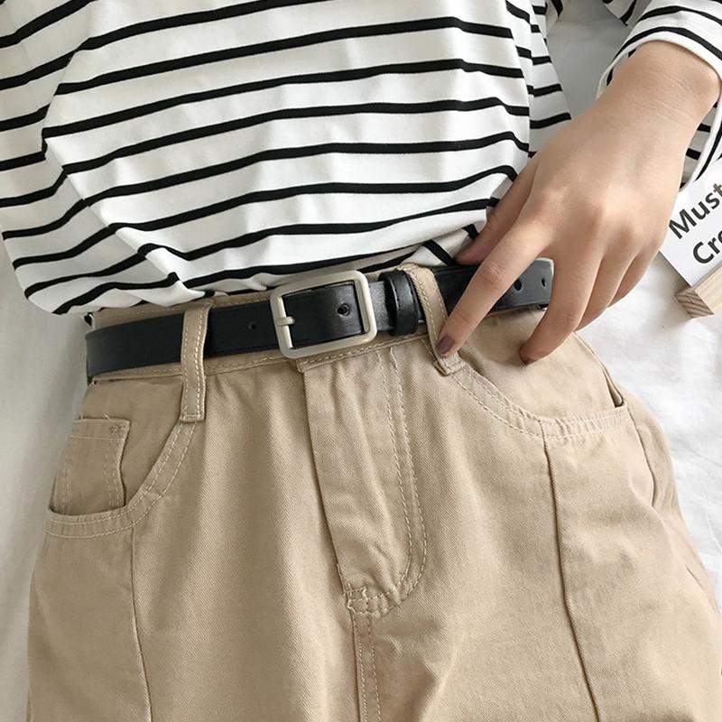 Belts 1pc Belt For Women Square Buckle Pin Jeans Black Chic Fancy Vintage Strap Female, Black;brown
Belts 1pc Belt For Women Square Buckle Pin Jeans Black Chic Fancy Vintage Strap Female, Black;brown