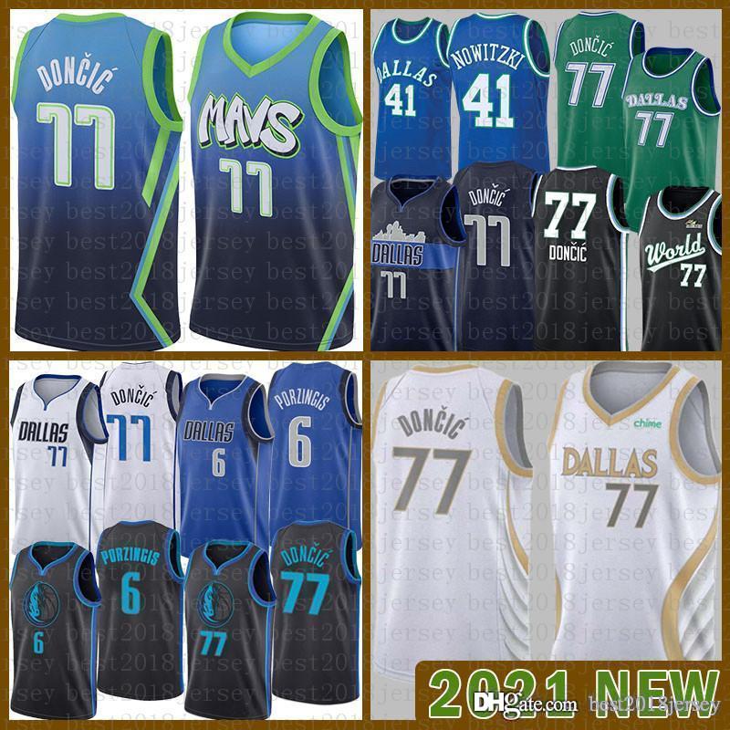 2021 New Basketball Jersey Dallas Mavericks Mens Luka Kristaps 6 Porzingis 77 Doncic Dirk 41 Nowitzki Mesh Retro Multi, Black;red
2021 New Basketball Jersey Dallas Mavericks Mens Luka Kristaps 6 Porzingis 77 Doncic Dirk 41 Nowitzki Mesh Retro Multi, Black;red