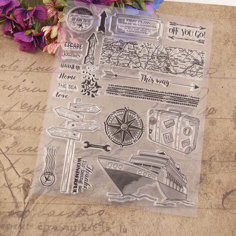 1 pcs Transparent stamp for Handbook Photo Album Decor sticker Handmade Gift Craft Card Making Decorative DIY Scrapbooking stamp