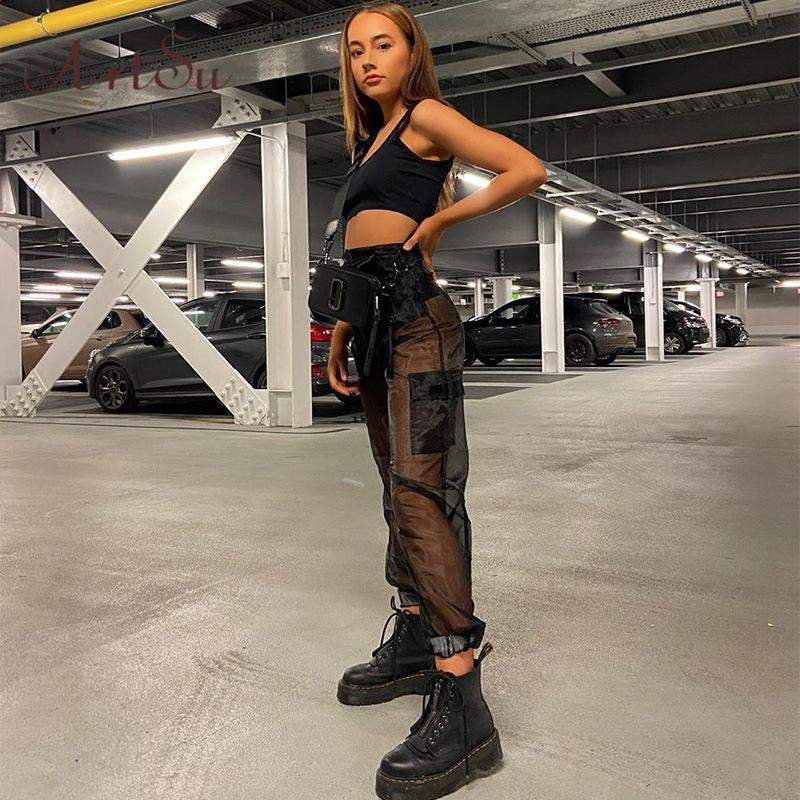 Women's Pants & Capris Organza Mesh Sheer Long Sexy Cargo Women Summer Joggers Streetwear High Waisted Trousers Sweatpants ASPA60948, White
Women's Pants & Capris Organza Mesh Sheer Long Sexy Cargo Women Summer Joggers Streetwear High Waisted Trousers Sweatpants ASPA60948, White