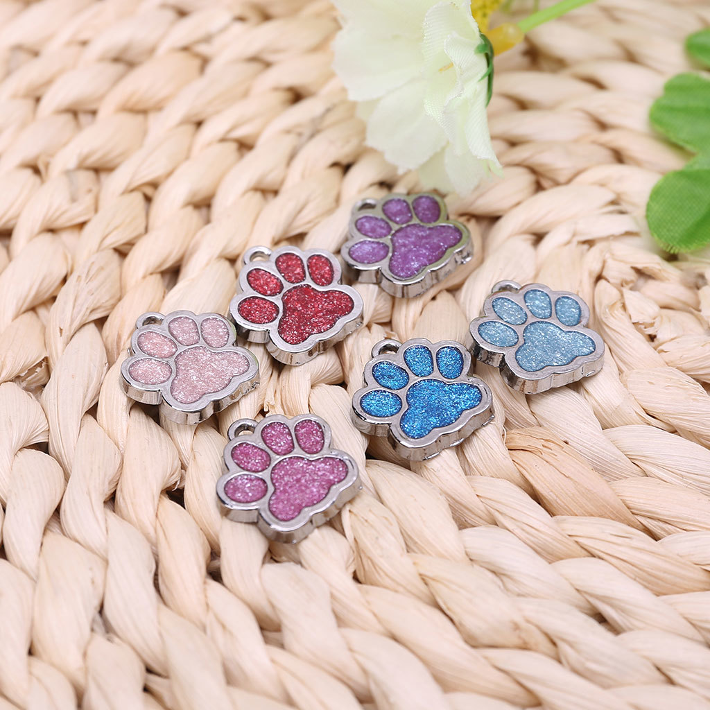Pet Dog Cat Id Tag Key hanger Met Ring