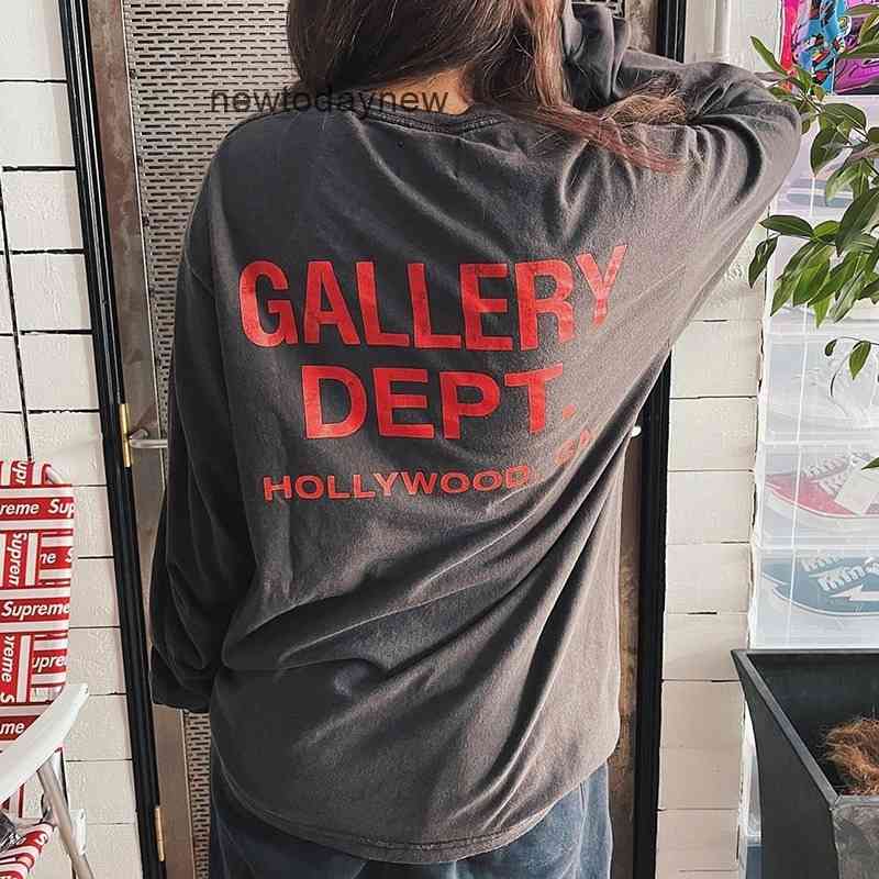 t- gallerydept ins printed shirt men's Meichao lettered slogan printed high street washed old loose and wo long sleeved T-shirt cross r, White;black
t- gallerydept ins printed shirt men's Meichao lettered slogan printed high street washed old loose and wo long sleeved T-shirt cross r, White;black