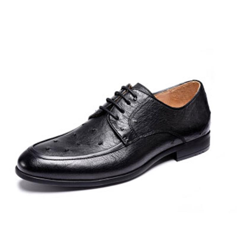 South Africa Import Ostrich Leather Men Formal Shoes Male Fashion Wear-resisting Non-slip Dress, Black
South Africa Import Ostrich Leather Men Formal Shoes Male Fashion Wear-resisting Non-slip Dress, Black