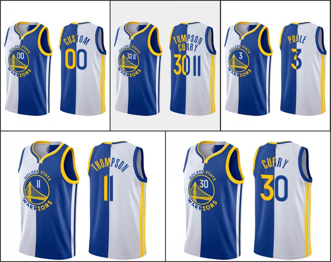 Golden's State's Warriors's Men Klay's Thompson Stephen Curry Jor dan Poole Damion Lee Custom White Blue Jersey, Black;red
Golden's State's Warriors's Men Klay's Thompson Stephen Curry Jor dan Poole Damion Lee Custom White Blue Jersey, Black;red