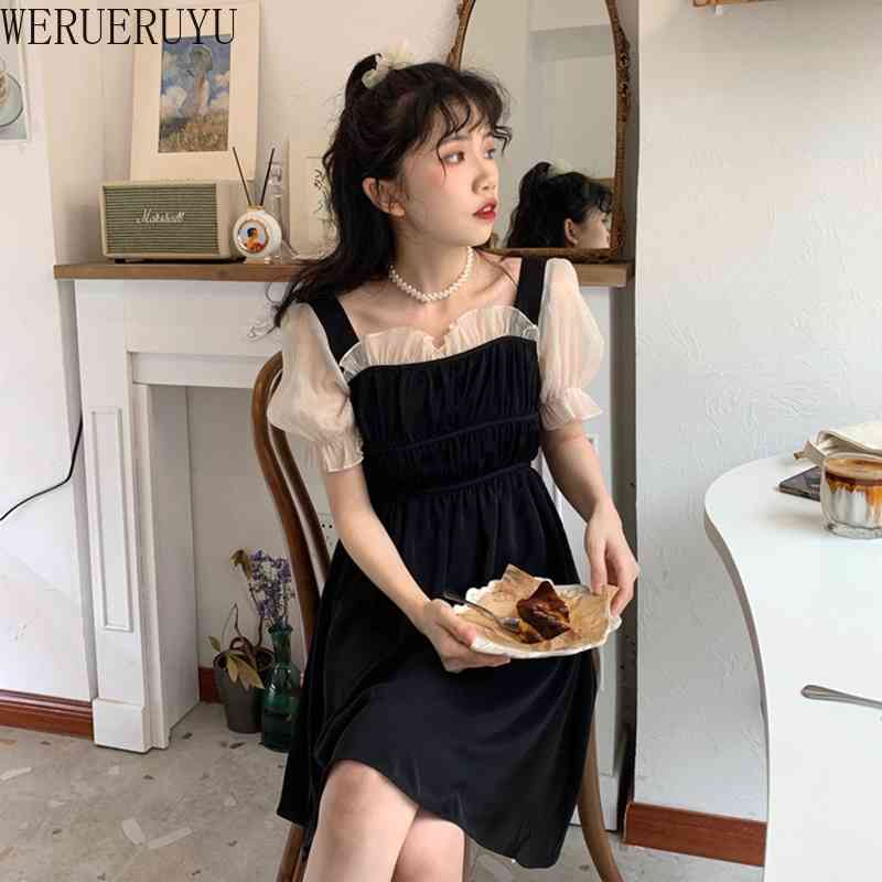 WERUERUYU Summer Women Vintage Loose High Waist Slim Was Thin Elegant Square Collar Puff Sleeve Maxi Dress 210608, Picture color short
WERUERUYU Summer Women Vintage Loose High Waist Slim Was Thin Elegant Square Collar Puff Sleeve Maxi Dress 210608, Picture color short