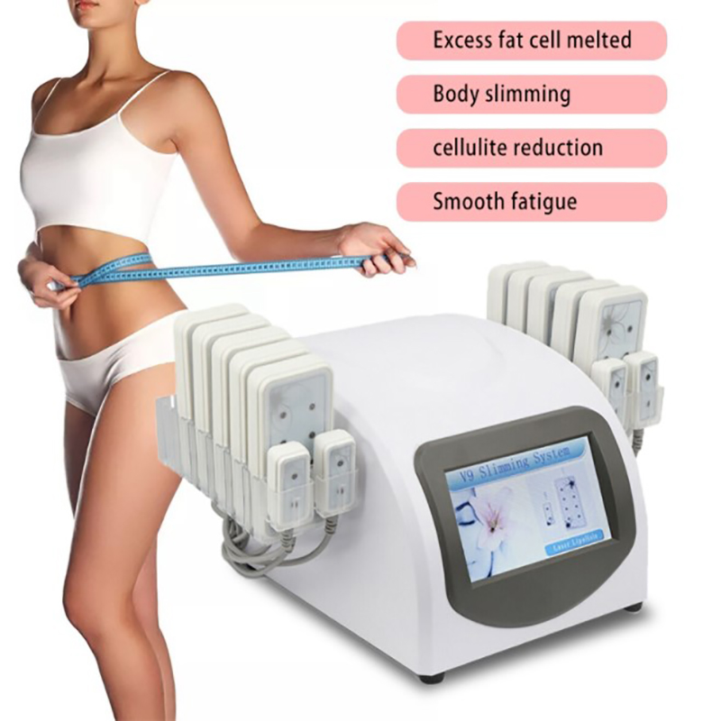 Best Quality Fat Loss 5mw 635nm-650nm Lipo Laser 14 Pads Cellulite Removal Beauty Body Shaping Slimming Machine Beauty Equipment