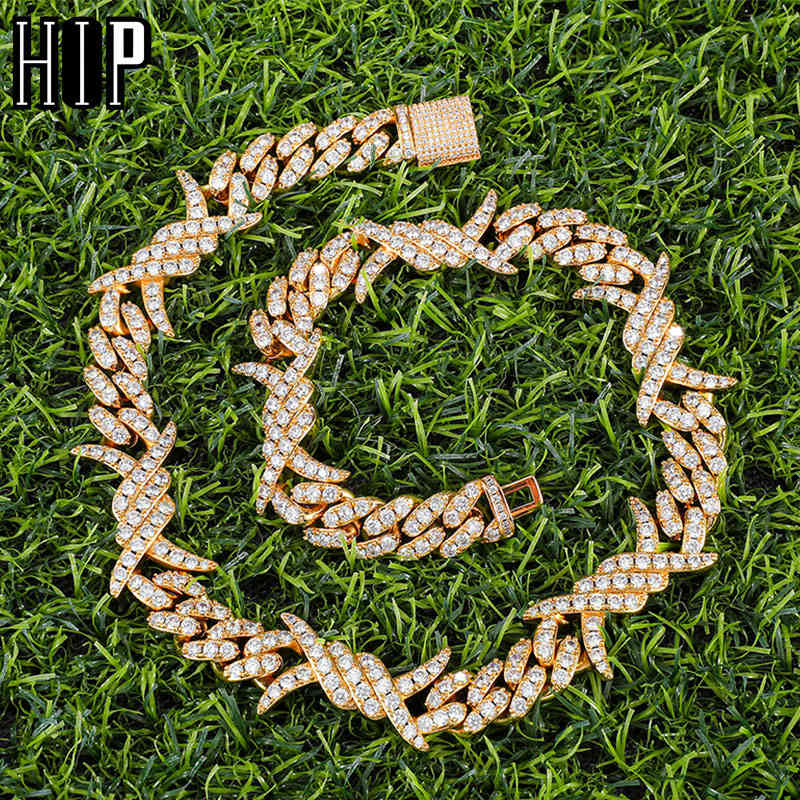 Hip Hop 19MM Iced Out Bling CZ Heavy Rock Thorns Box Buckle Cuban Link Cubic Choker Necklaces For Men Jewelry With Solid Back X0509
Hip Hop 19MM Iced Out Bling CZ Heavy Rock Thorns Box Buckle Cuban Link Cubic Choker Necklaces For Men Jewelry With Solid Back X0509