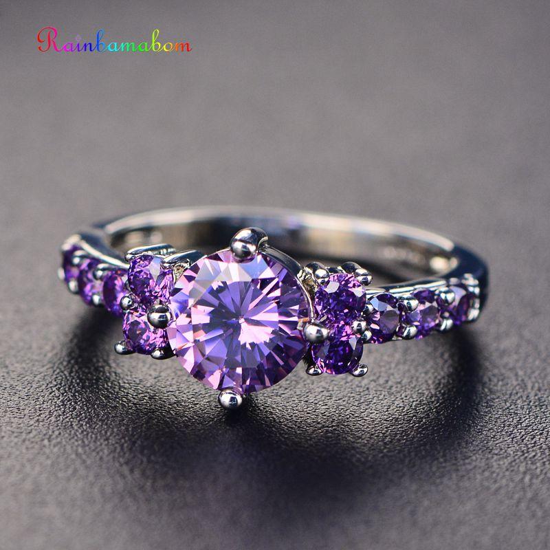 Cluster Rings Rainbamabom Vintage 925 Sterling Silver Amethyst Gemstone Wedding Engagement White Gold Women Ring Gifts Jewelry Wholesale, Golden;silver
Cluster Rings Rainbamabom Vintage 925 Sterling Silver Amethyst Gemstone Wedding Engagement White Gold Women Ring Gifts Jewelry Wholesale, Golden;silver