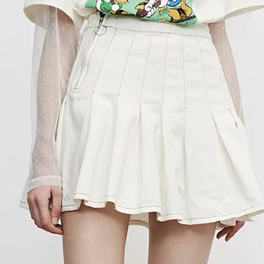 BBWM Women High waist Pleated Cotton Skirt Spring Autumn Casual Kawaii A-line Skirts Japanese School Uniform Mini Skirts 210520, Beige
BBWM Women High waist Pleated Cotton Skirt Spring Autumn Casual Kawaii A-line Skirts Japanese School Uniform Mini Skirts 210520, Beige