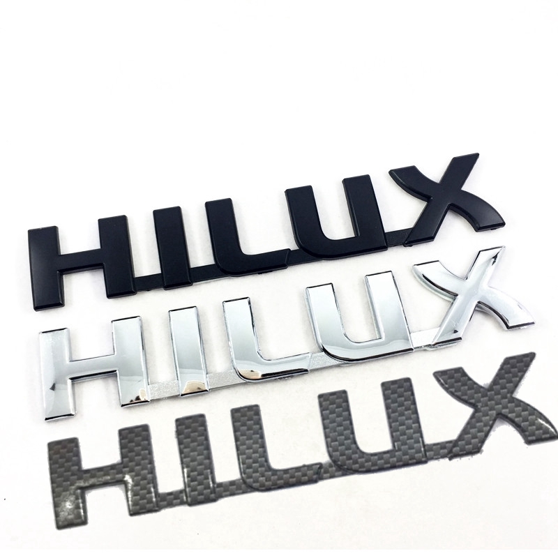 ABS Chrome Logo Letter Car Auto Rear Trunk Decorative Emblem Sticker Badge Decal Replacement For Toyota HILUX, Color
ABS Chrome Logo Letter Car Auto Rear Trunk Decorative Emblem Sticker Badge Decal Replacement For Toyota HILUX, Color