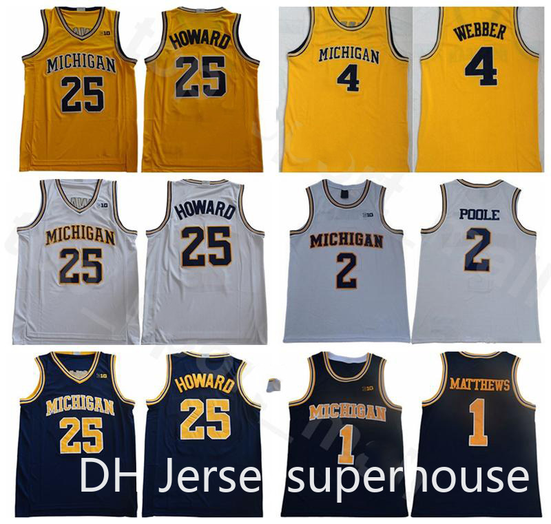 Michigan Wolverines College Basketball Juwan Howard Jersey 25 Jalen Rose 5 Chris Webber 4 Charles Matthews 1 Jorda Poole 2 Navy Blue Yellow, Black
Michigan Wolverines College Basketball Juwan Howard Jersey 25 Jalen Rose 5 Chris Webber 4 Charles Matthews 1 Jorda Poole 2 Navy Blue Yellow, Black