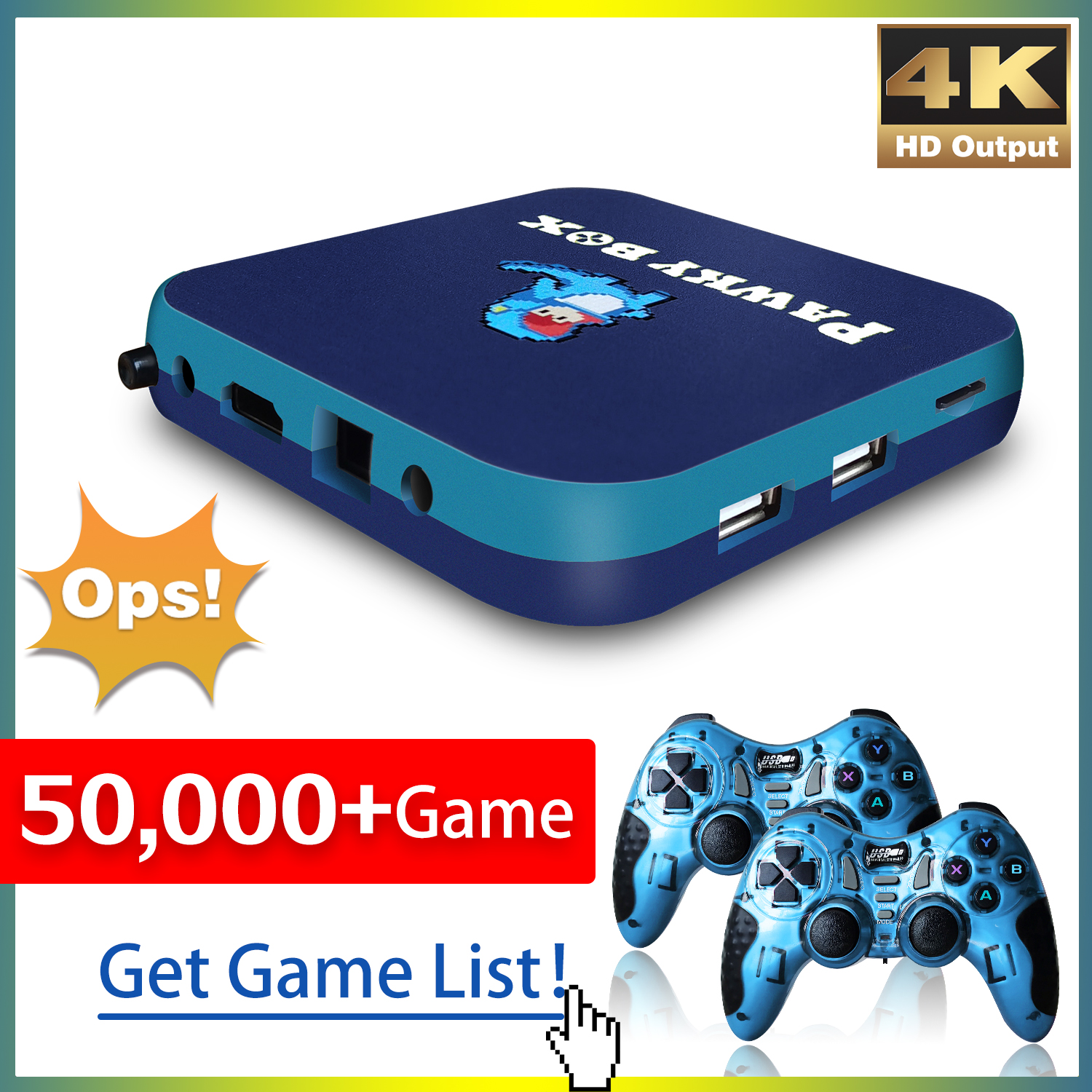 Pawky Box Game Console for PS1/DC/N64 50000+ Games Super Console WiFi Mini TV Kid Retro 4K Video Game Player
Pawky Box Game Console for PS1/DC/N64 50000+ Games Super Console WiFi Mini TV Kid Retro 4K Video Game Player